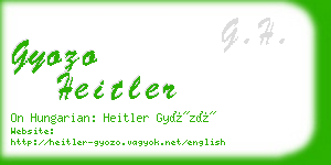 gyozo heitler business card